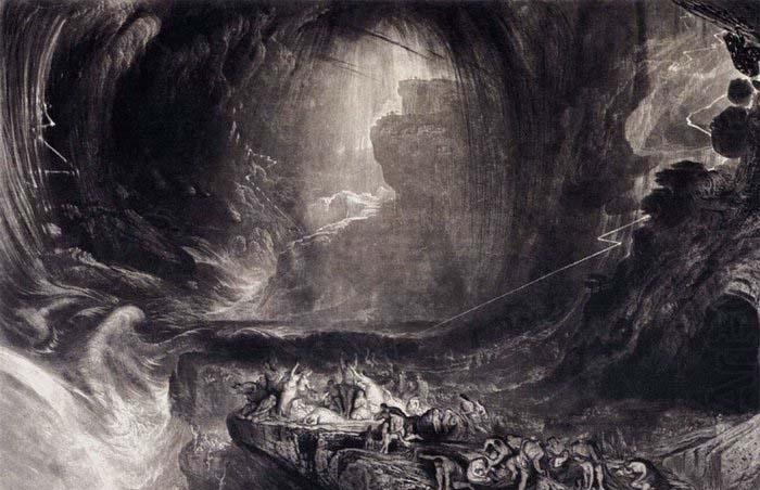 John Martin The Evening of the Deluge china oil painting image